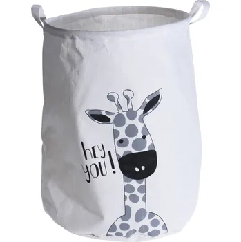 Úložný box Home Styling Collection Úložný koš na hračky SAFARI s motivem žirafy, O 40 cm