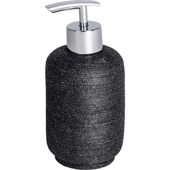 Dávkovač na tekuté mýdlo, gel GOA NEO - antracitová barva, WENKO