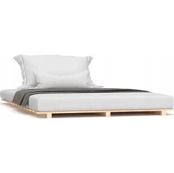 Postel Rám postele z masivního borovicového dřeva 190 x 120 cm, neošetřený