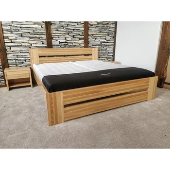 Postel Postel Angle 87 buk 160x200 rošty a matrace Super FOX BLUE 80x200x24