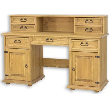 Psací stůl BR704 povrchová úprava - včelí vosk Přírodní včelí vosk