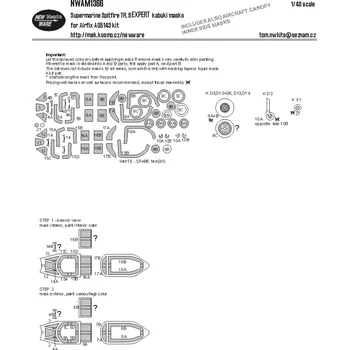 Plastikový model New Ware 1/48 Mask Supermarine Spitfire TR.9 EXPERT (AIRF)