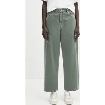 Pánské kalhoty Bavlněné kalhoty Carhartt WIP Brandon Pant, M, zelená, 96X