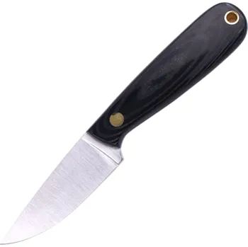 lovecký nůž Brisa Necker 70-Černá micarta 12C27 Plochá pochva Multicarry 70 BRS-006-9803-1548