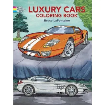 Populárně naučná literatura pro dospělé Luxury Cars Coloring Book (Bruce LaFontaine)(Brožovaná)