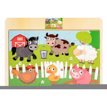 Obraz Dřevěné puzzle - domácí zvířata (kolektiv autorů)