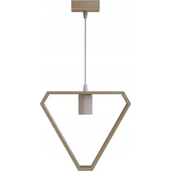 DŘEVĚNÉ ZÁVĚSNÉ SVÍTIDLO E27 GEOMETRICKÉ 110cm