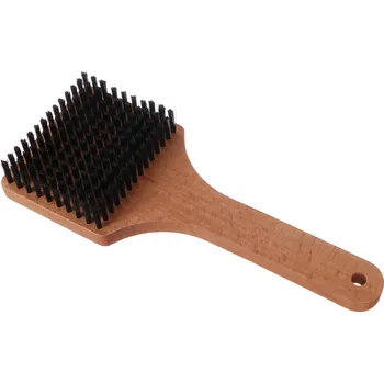 Mycí kartáč na vozidlo Plochý kartáč pro čištění pláště pneu jízdního kola CAR DETAILING WOOD BRUSH 4 SIXTOL