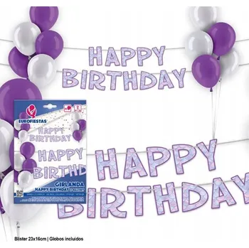 Balónek Fialový Balónek k Narozeninám