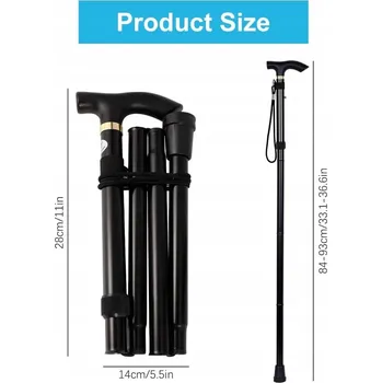 HŮL PRO SENIORY SKLÁDACÍ OPĚRNÁ INVALIDNÍ PEVNÁ TREKOVÁ