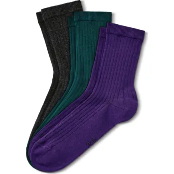 Pánské ponožky 691755 - Tchibo - Žebrované ponožky - pro ženy - vel. 39-42 - barva: zelená