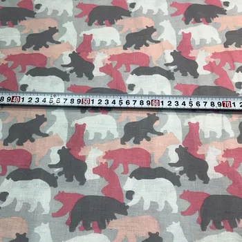 Bavlněná látka, metráž. Medvidci na Šedém