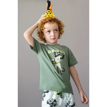 Chlapecké oblečení Dětské bavlněné tričko Mayoral 3070.5F.Mini.PPY2 zelená 79X, vel. 92