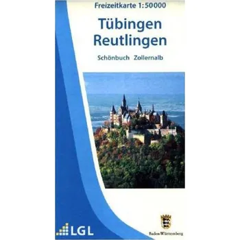 Topographische Freizeitkarte Baden-Württemberg Tübingen, Reutlingen