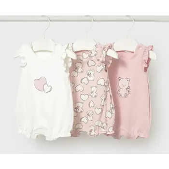 Dětské pyžamo Mayoral Newborn 3-pack 1731.2U.Newborn.PPY2 růžová 03X, vel. 80
