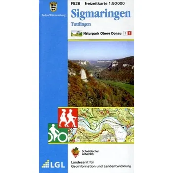 Topographische Freizeitkarte Baden-Württemberg Sigmaringen, Tuttlingen