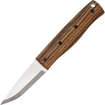 kapesní nůž Brisa PK70Fx - Bocote dřevo 12C27 Scandi Pouzdro Bobtail 80 Kůže BR-465-66682-1550