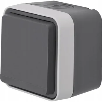 Elektrická zásuvka Hermetická Elektrická Zásuvka Hager, šedá