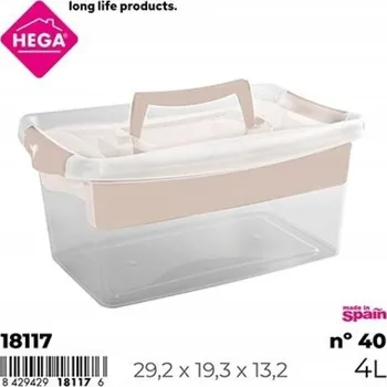 Dóza na potraviny Nádoba s táckem 4L, 1 Ks