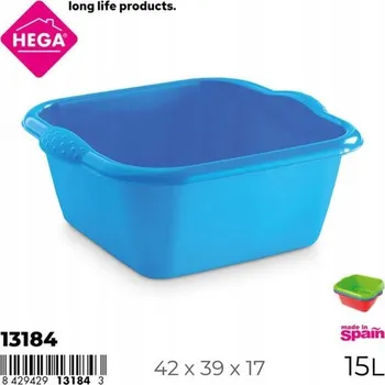 Obdélníková mísa Hega 15 l modrá