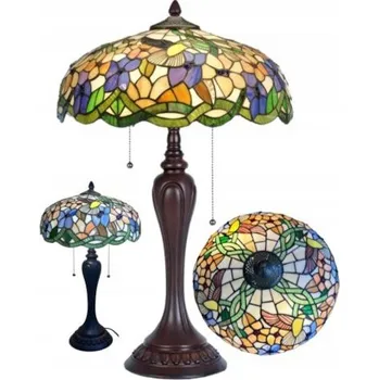 Lampička Lampa s řetízky Tiffany SPRING Ø40*60, 1221 sklíček