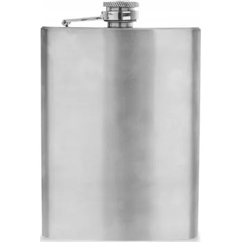 Láhev PLOSKA Z NEREZOVÉ OCELI NÁDOBA NA ALKOHOL KOVOVÁ LAHEV TURISTICKÁ