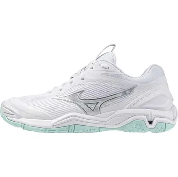 Dámská sálová obuv Dámská halová obuv Mizuno WAVE STEALTH 6(W) / White/Blue Tint Velikost: 36.0/3.5
