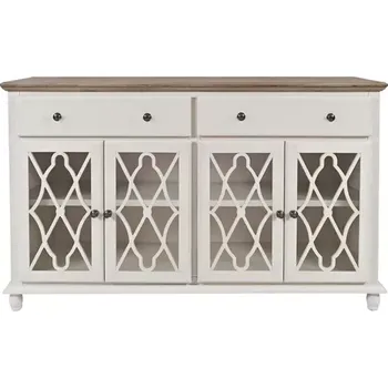 Komoda Komoda Avola 147 cm z masivu krémová/hnědá