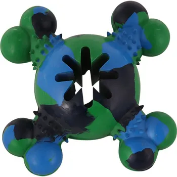 Hračka pro psa Huhubamboo Rubber hvězda modrá 12,7 cm