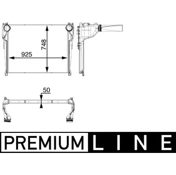 Chladič motoru chladič vzduchu - intercooler