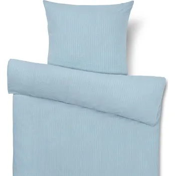 Povlečení 726823 - Tchibo - Povlečení ze seersuckeru, světle modrá, standardní velikost