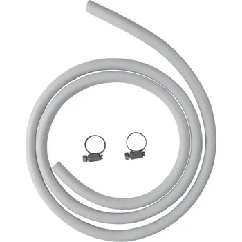 Zahradní dekorace Plynová hadice Fackelmann s náhrdelníkem, gumová, bílá, 24,2 x 22 x 2 cm