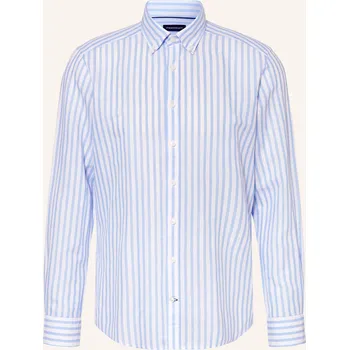 Pánská košile Strokesman's Pánská Košile Regular Fit S Lnem, bílá / tmavě...