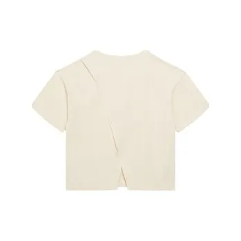 Calvin Klein Jeans T-Shirt Folded Logo IG0IG03063 Béžová Regular Fit 8Y