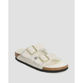 Dámská obuv Dámské Pantofle S Kožíškem Birkenstock Arizona Shearling Narrow 1026193-weis