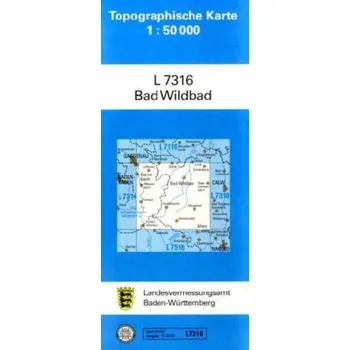 Topographische Karte Baden-Württemberg, Zivilmilitärische Ausgabe - Bad Wildbad