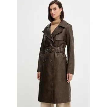 Dámský kabát Kabát Guess CARMEN W5YL32.WHGT0 hnědá 88X, vel. M