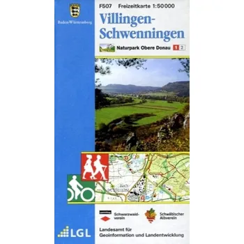 Topographische Freizeitkarte Baden-Württemberg Villingen-Schwenningen