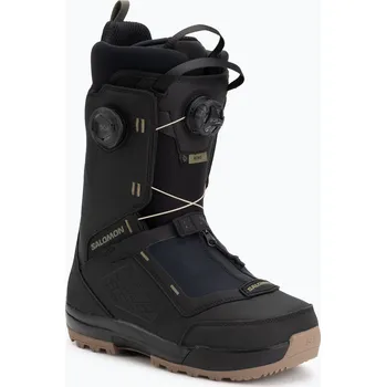Boty na snowboard Pánské snowboardové boty Salomon Echo Dual Boa black/black/deep lichen green