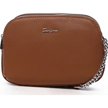 Módní doplněk Dámská crossbody kabelka hnědá - David Jones Arvel hnědá