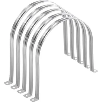 Mapa zdrojů Objímky na potrubí, 200 mm, objímky na potrubí M200 ve tvaru U, nerezová ocel, pevná