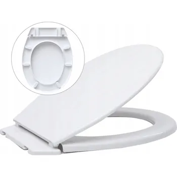 WC SEDÁTKO SAMOSKLÁPĚCÍ UNIVERZÁLNÍ BÍLÉ TVRDÉ