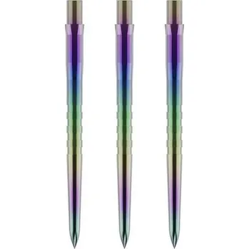 Šipka Hroty na steel šipky Mission Caliburn EVO Grooved 32mm duhové 3ks