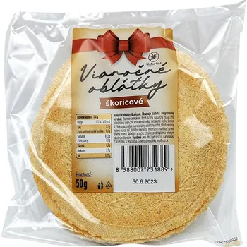 CIBI Vánoční oplatky bez lepku skořicové 50 g