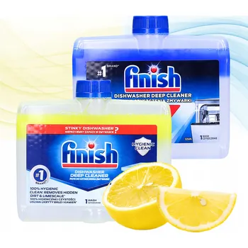 Mycí prostředek Finish Čistič myčky nádobí Lemon Tekutý 2 x 250ml