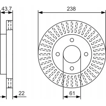 Zavěšení kol PŘEDNÍ KOTOUČE KOTOUČE BOSCH 0 986 479 A87