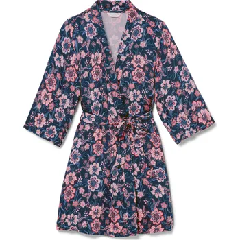 Dámský župan 694549 - Tchibo - Tkaný župan - pro ženy - vel. M 40/42 - barva: modrá