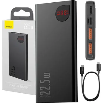 Powerbanka Powerbanka Baseus Adaman Metal, 10000 mAh, 22,5 W (černá)