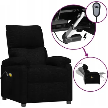 Křeslo Masážní křeslo VidaXL černé