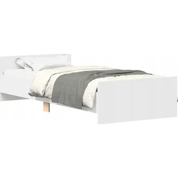 Postel Rám postele z dřevotřísky, bílý, 203x93x50 cm